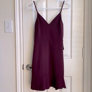 Express burgundy dress